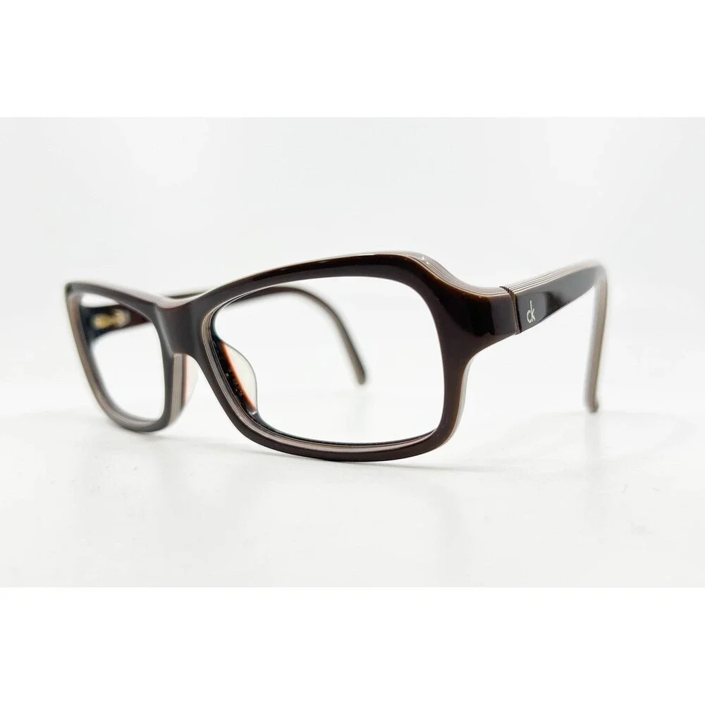 Calvin Klein CK 4085S Women's Brown Sunglasses Full Rim Rectangle 53-15-130